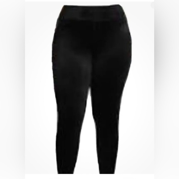 NO BOUNDARIES Womens Ankle Leggings Velour High Rise Size 1X 17 Juniors New - Picture 1 of 8